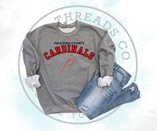 Paulding County Cardinals Grey (All Options)