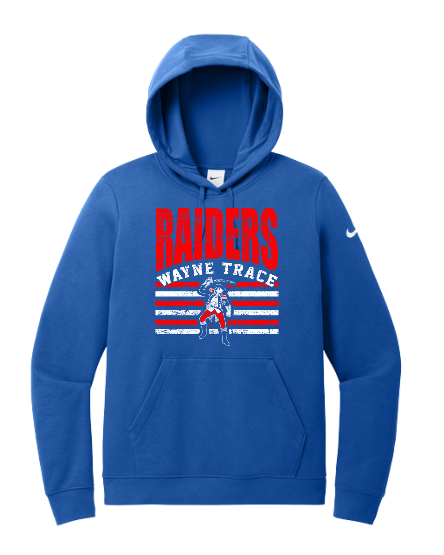 Raiderman Lines Womans Nike Fleece Club Hoodie