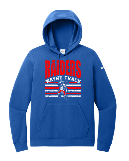 Raiderman Lines Womans Nike Fleece Club Hoodie