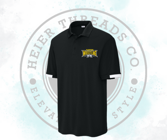 Apache Wrestling Spots-Tek Men's Polo Embroidered