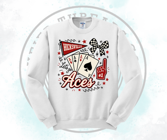 Lets Go Aces White (All Options)