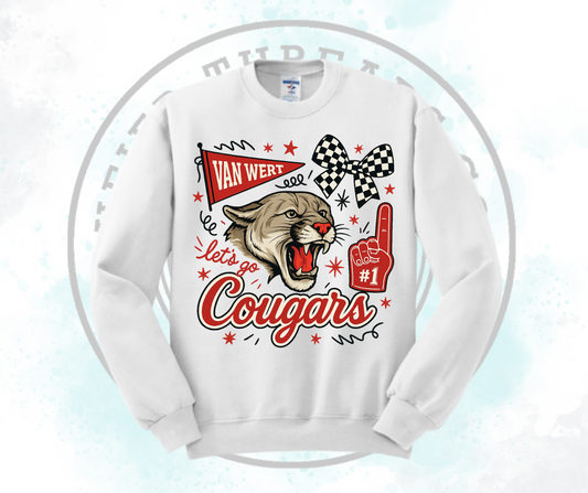 Lets Go Cougars White (All Options)