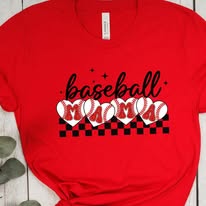 Baseball Mama Checkered