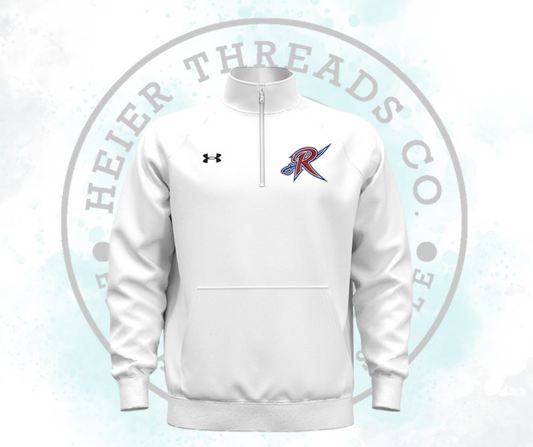 Under Armour Men's Rival Fleece Quarter-Zip Pullover Embroidered