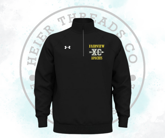 Under Armour Men's Rival Fleece Quarter-Zip Pullover Embroidered