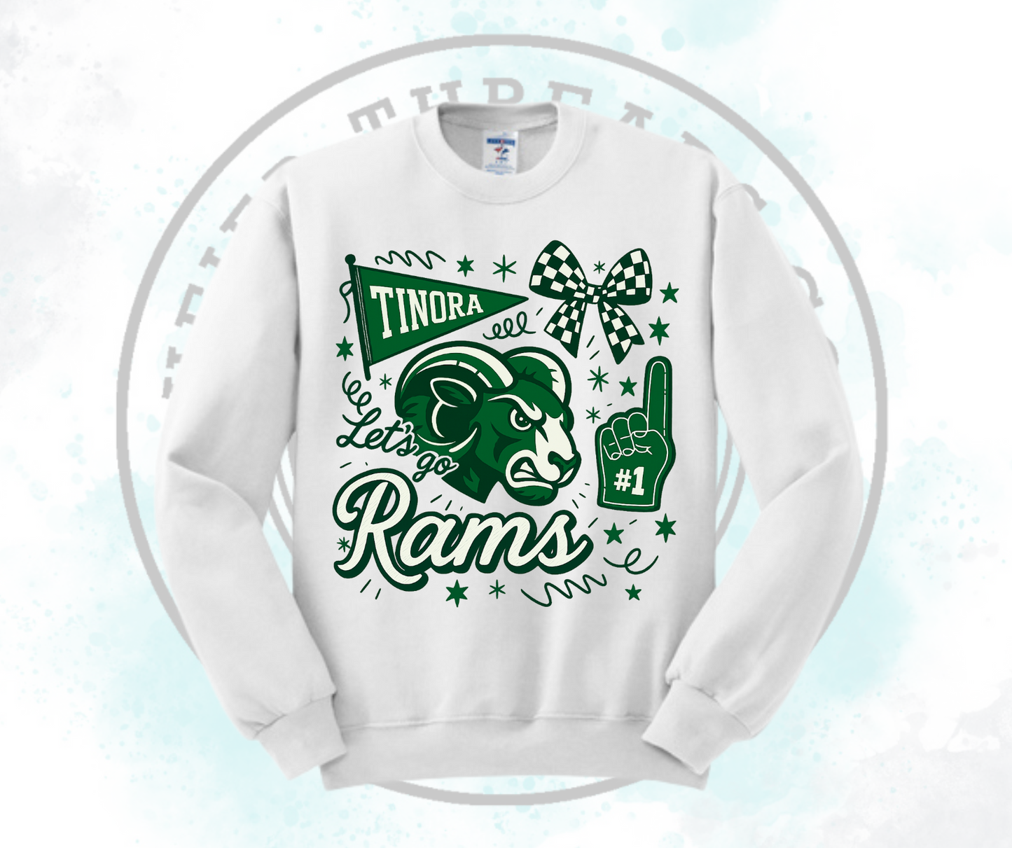 Lets Go Rams White (All Options)