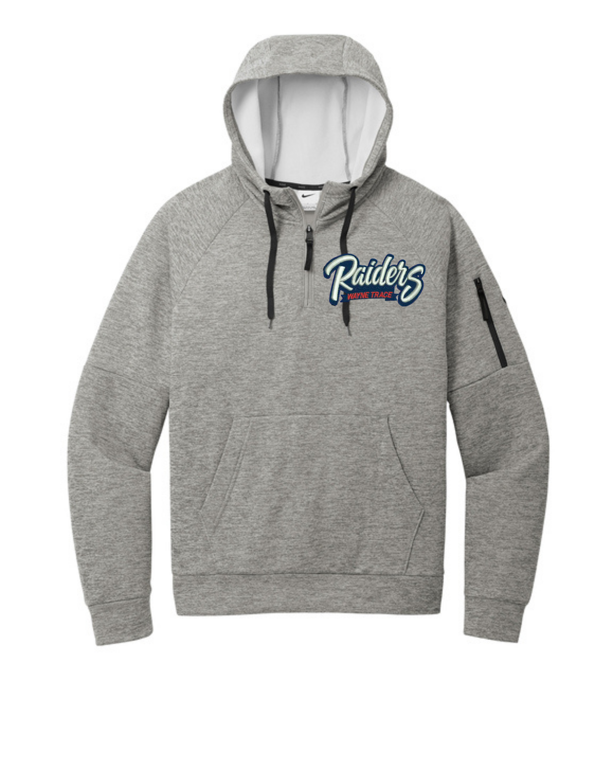 Raiders Nike Embroidered Quarter Zip Grey