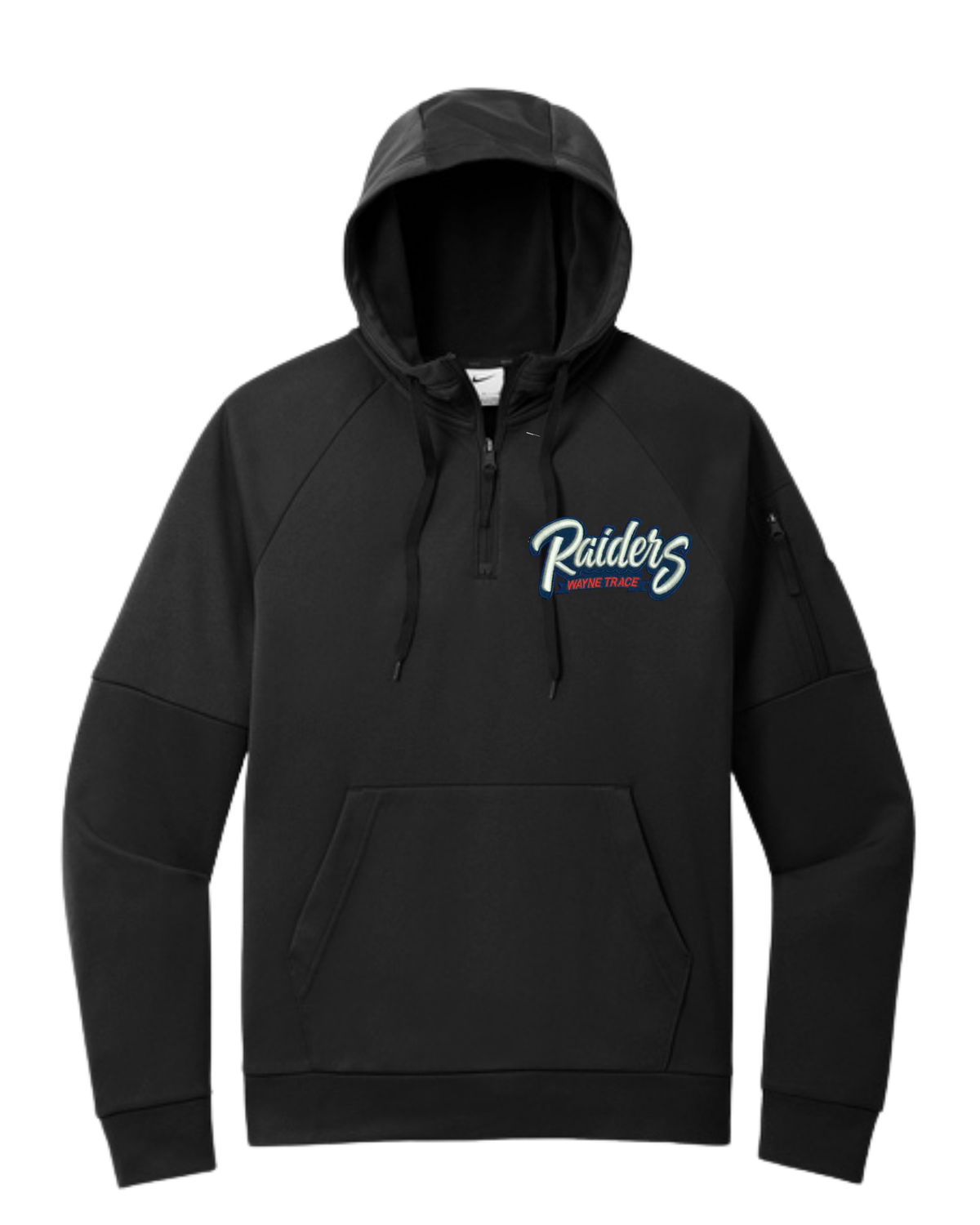 Raiders Nike Embroidered Quarter Zip Grey