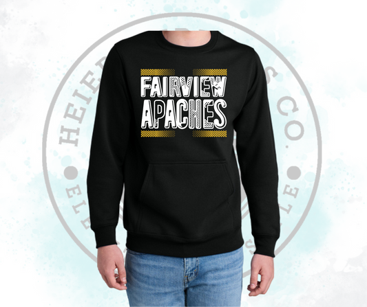 Fairview Apaches Fade Pocket Crew