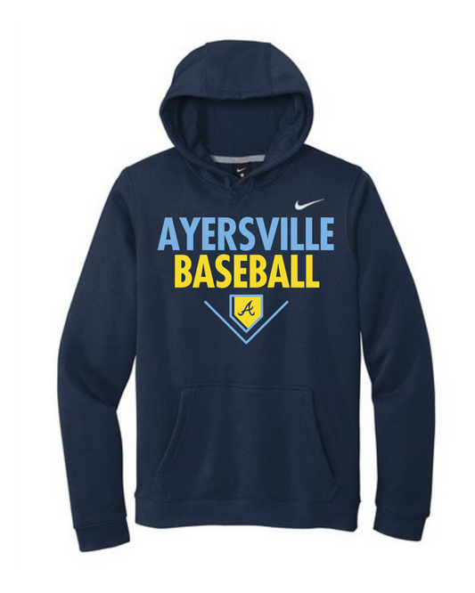 Ayersville Baseball Mens Nike Fleece Club Hoodie