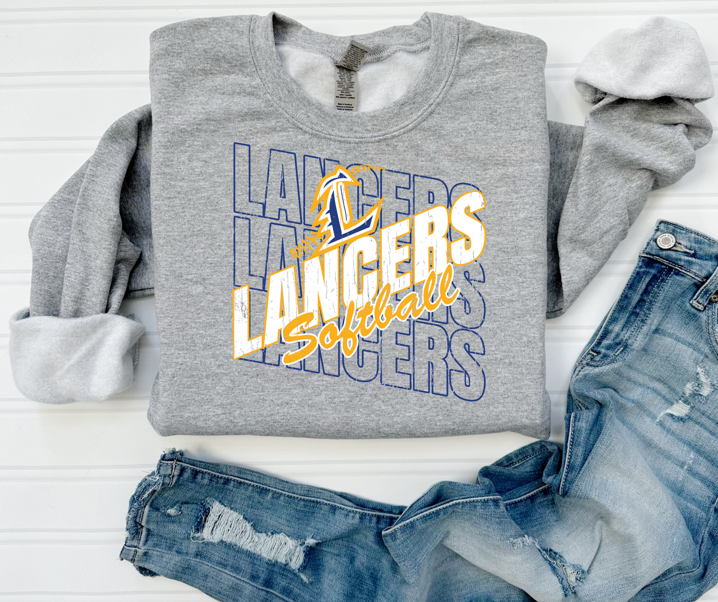 Lancers Softball Athletic Grey (All Options)