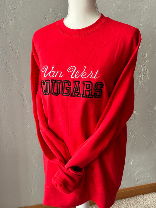 Van Wert Cougars Puff Embroidery