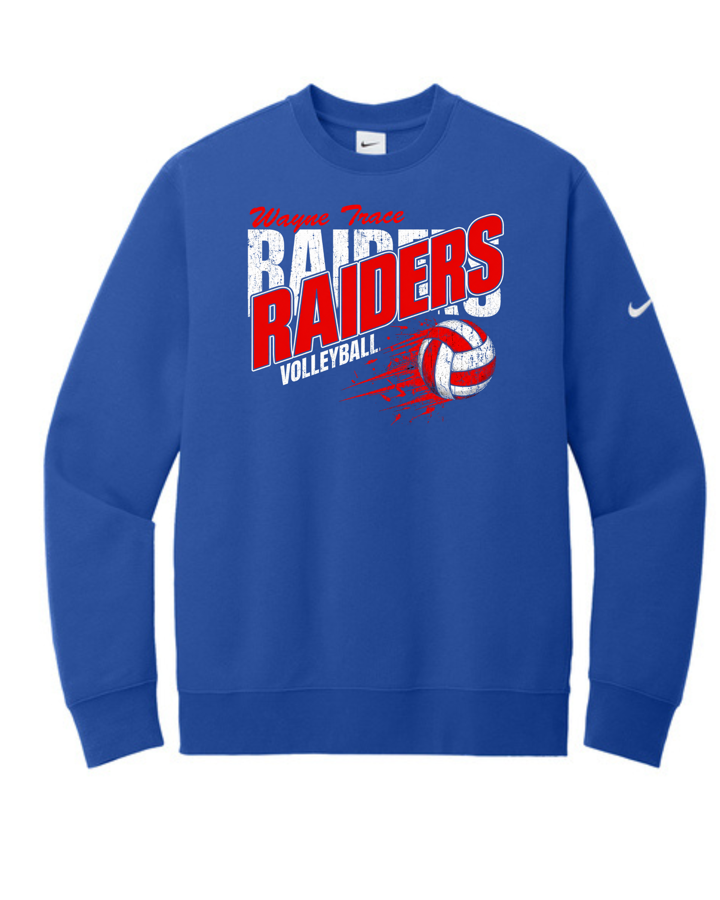 Raider Slant Volleyball Nike Club Crew Neck
