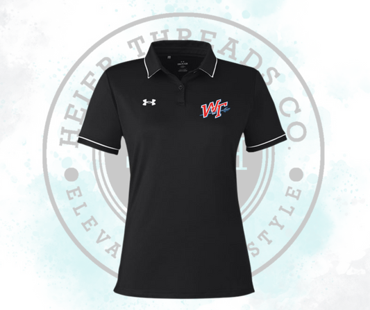 Under Armour Woman's Polo Black Embroidered