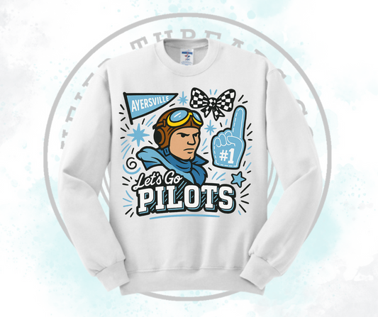 Lets Go Pilots White (All Options)