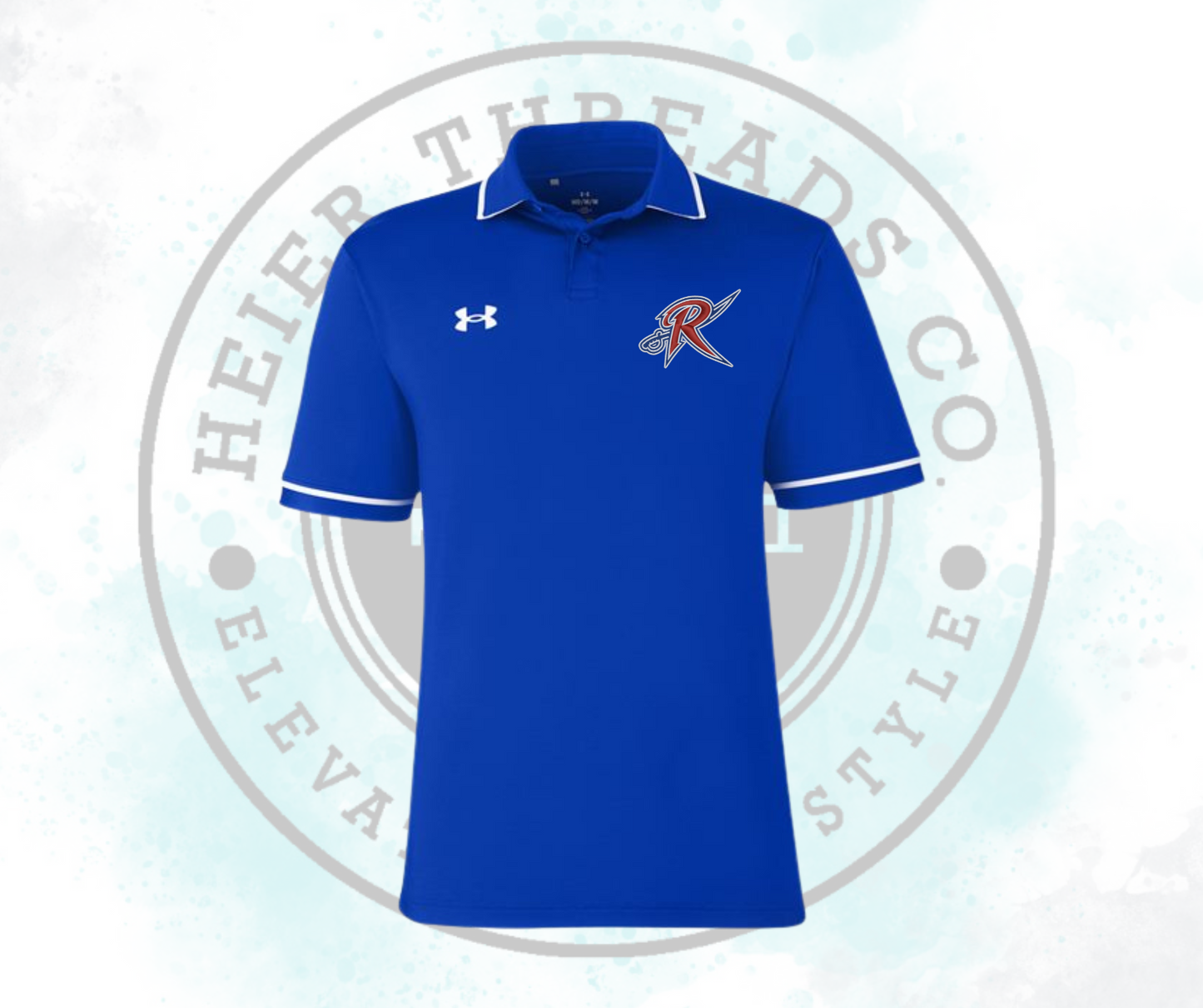 Under Armour Men's Polo Blue Embroidered