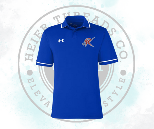 Under Armour Men's Polo Blue Embroidered
