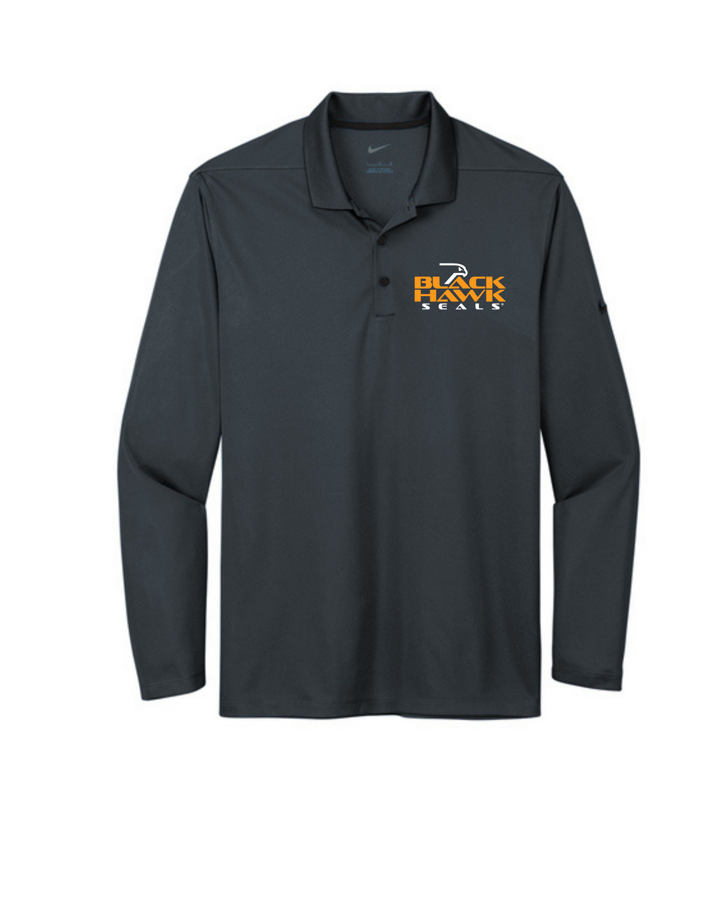 Black Hawk Nike Dri-FIT Micro Pique 2.0 Long Sleeve Polo