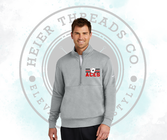 Aces Left Chest Nike Embroidered 1/2 Zip Unisex