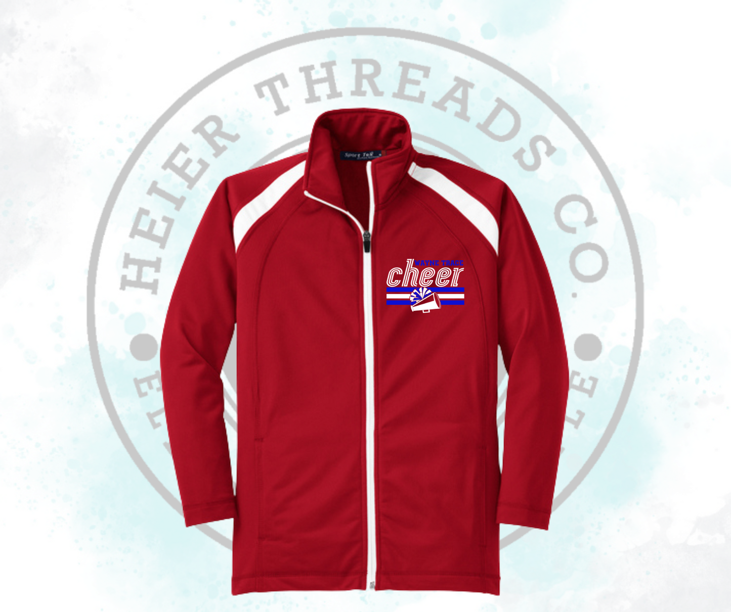 WT Mini Cheer Full-Zip Sports Tek Red