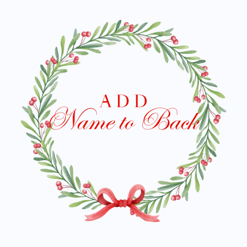 Christmas Add Name to back