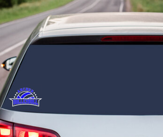 Archer Volleyball Car Decal