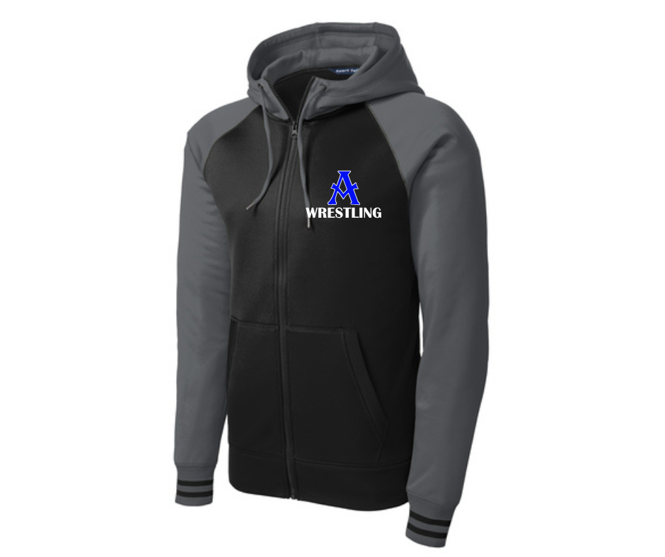 Embroidered Sport-Tek® Sport-Wick® Varsity Fleece Full-Zip Hooded Jacket