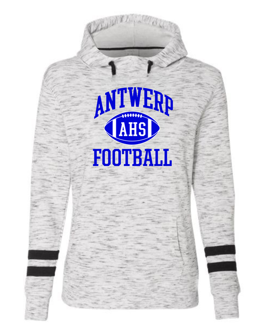 AHS Football Fleece Striped-Sleeve Hooded Sweatshirt