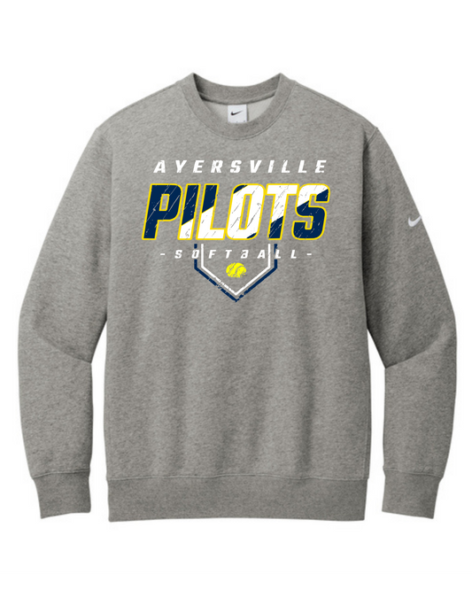 Pilots Softball Nike Club Crew Neck