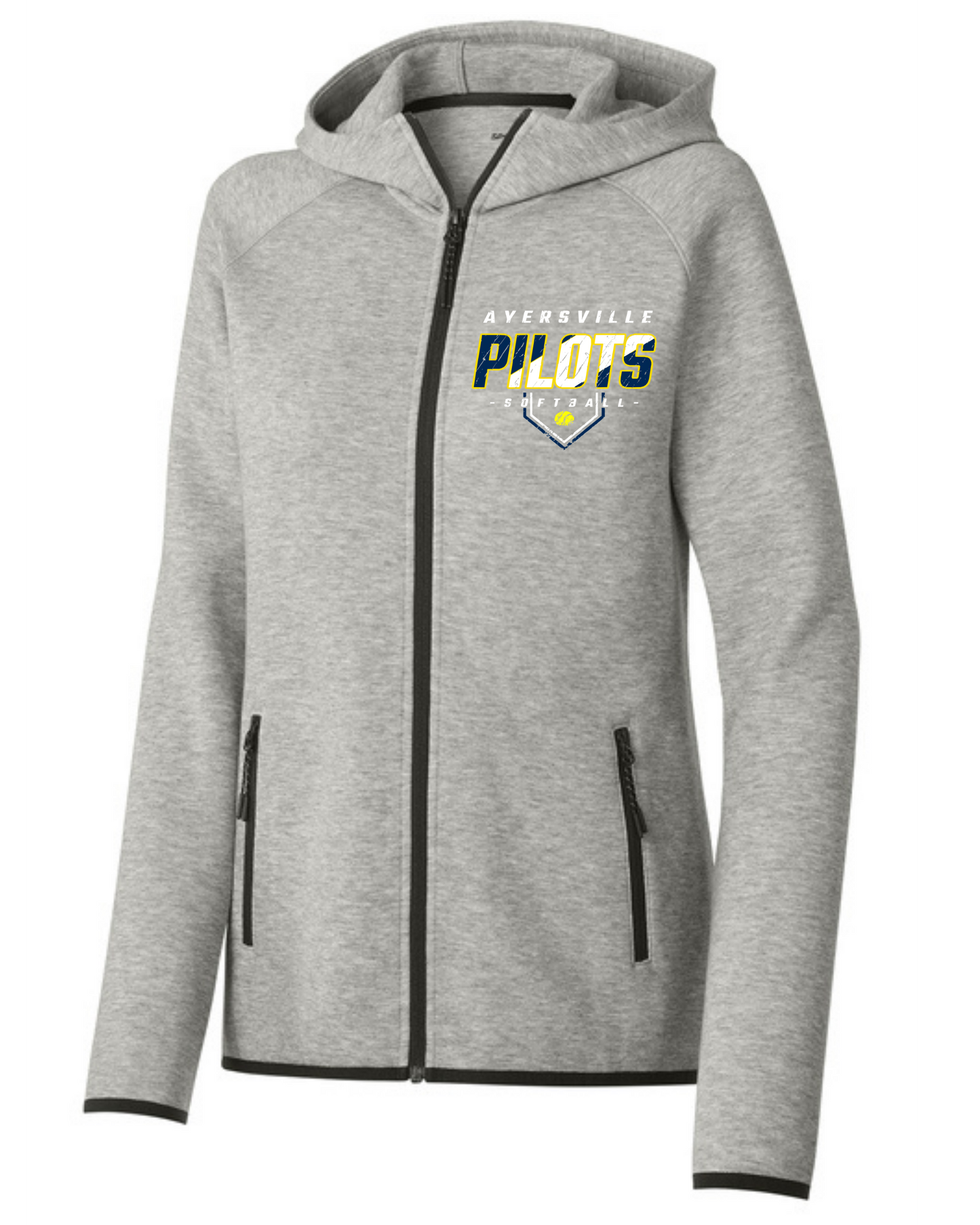Pilots Softball Sport-Tek® Women’s Phenom Full-Zip Hoodie