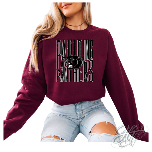 Panthers Distressed Black (All Options)