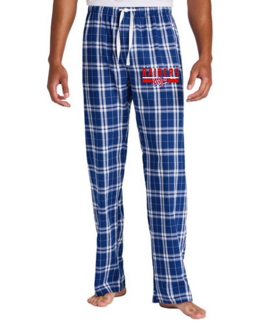 Raider  Wrestling District ® Flannel Plaid Pant