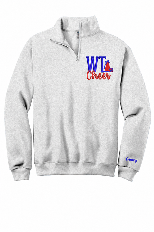 Wayne Trace Cheer Left Chest Sleeve Quarter Zip