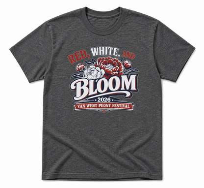 2026 Red, White, and Bloom Peony Festival Shirt