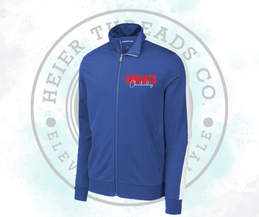 Knights Cheer Full-Zip Sports Tek Blue