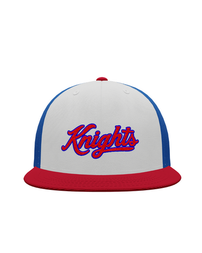 Knights Puff Embroidery Fitted Hat