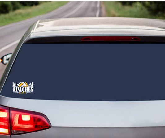 Apache Volleyball Car Decal