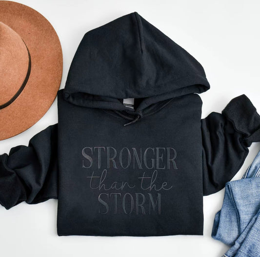 Stronger than the Storm Embroidered Sweatshirt