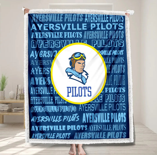 Ayersville Pilots Sherpa Blanket