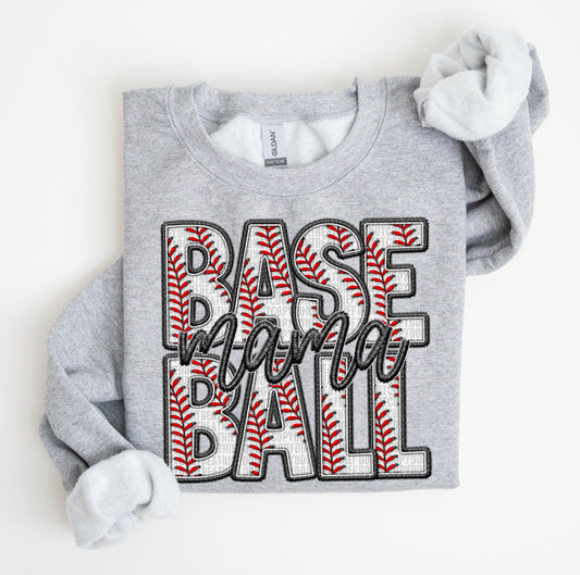 Faux baseball Mama