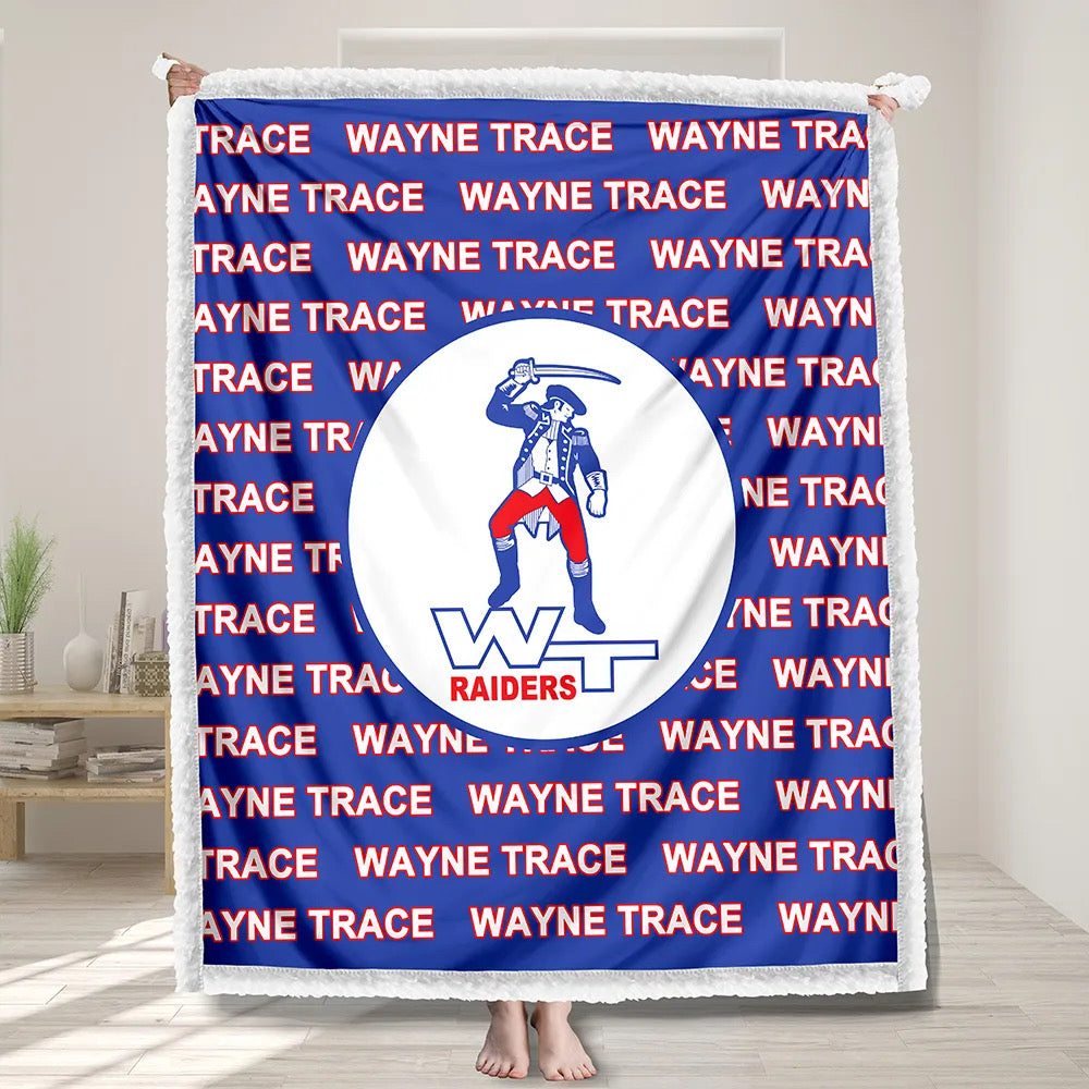 Wayne Trace Raiders Sherpa Blanket