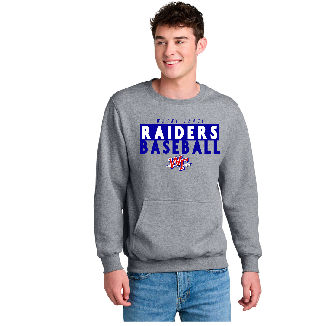 WT Baseball Grey Pocket Crew