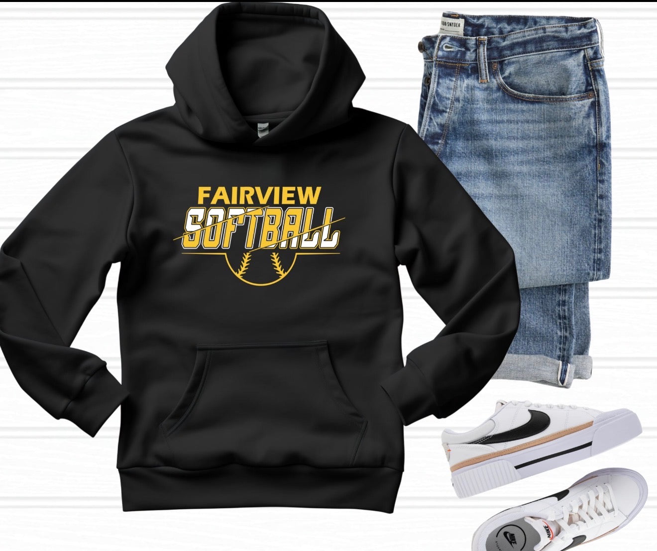 Fairview Softball Black (All Options)