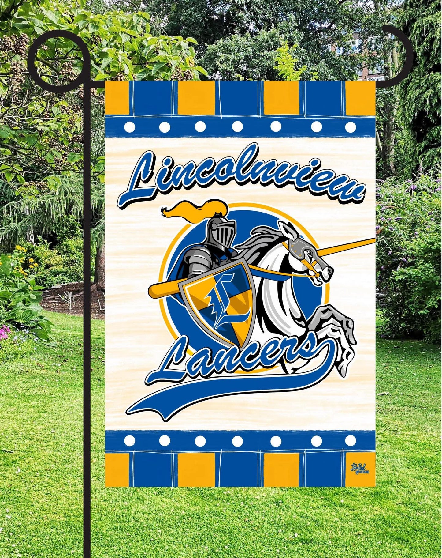Lincolnview Lancers Garden Flag