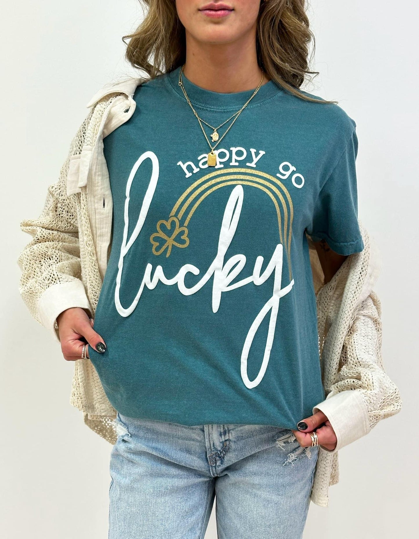 Happy go Lucky tee