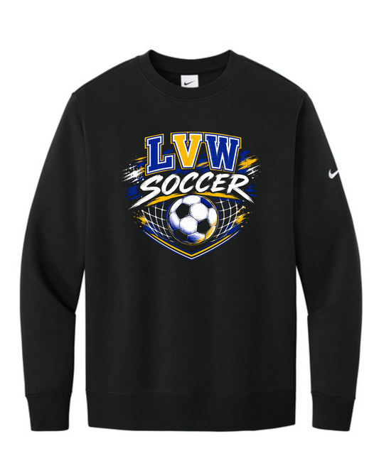 LVW Soccer Black Nike Club Crew Neck