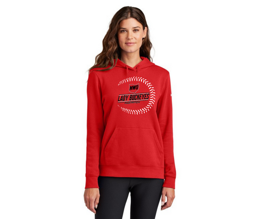 NWO Lady Buckeyes Woman's Nike Fleece Club Hoodie