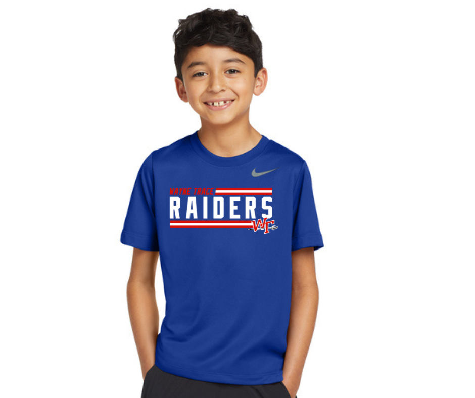 Raider Baseball Youth Nike Legend Tee Royal