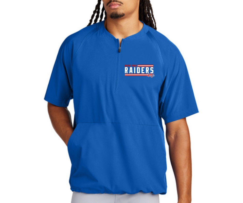 Raider Baseball SS Quarter Zip Jacket (Youth/Adult) Royal