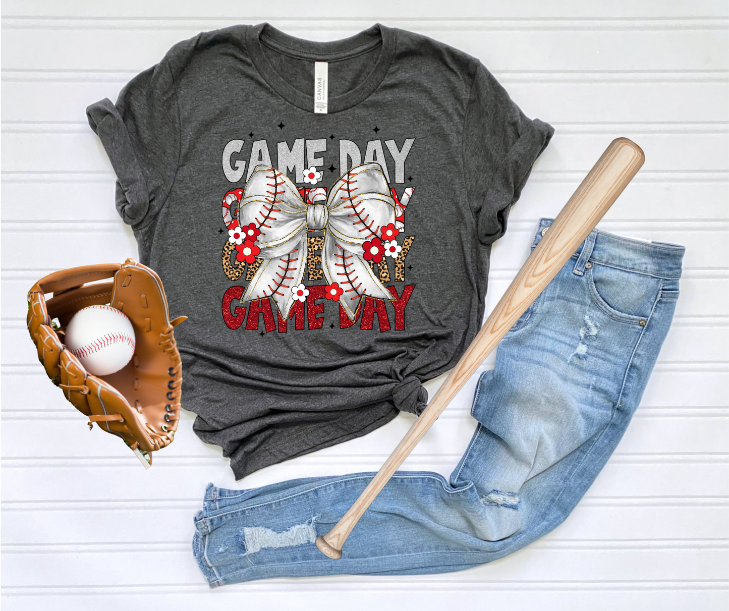 Game Day Baseball Bow